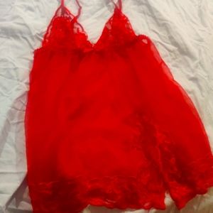 Frederick's red cami